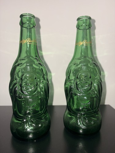 Lucky buddha beer bottle empty - buddha,