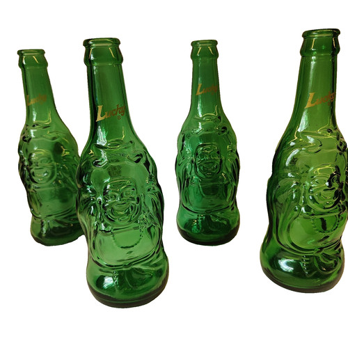 Green beer bottles lucky - green,