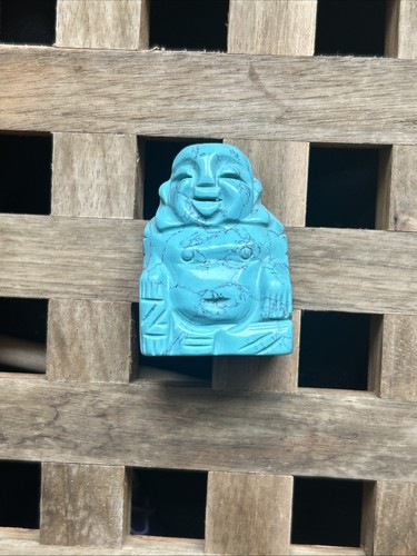 Hand carved howlite - carved, buddah