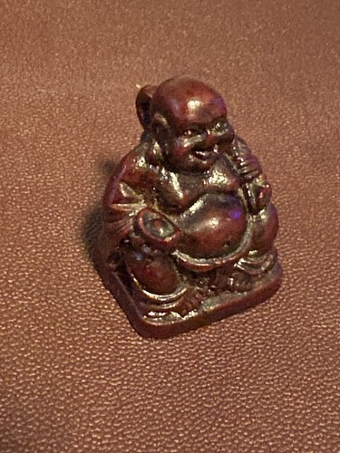 Lucky buddha resin pendant - lucky,