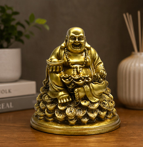 Laughing buddha statue with - buddha,