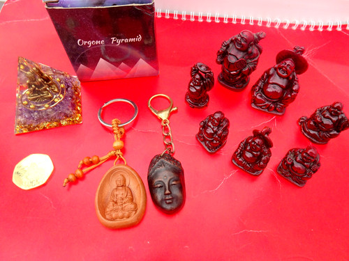 Buddhism joblot keyrings - =, /