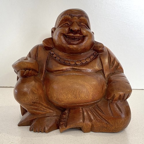 Wooden lucky buddha hand - wooden,