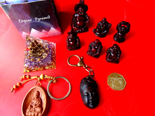 Buddhism joblot keyrings - buddhism,