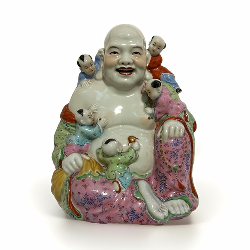Buddha laughing pristine - buddha, laughing,
