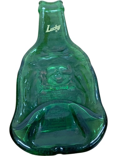 Lucky buddha green glass - green,